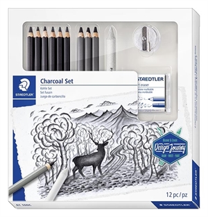 Staedtler Pencil for sketching charcoal mixed set (12)